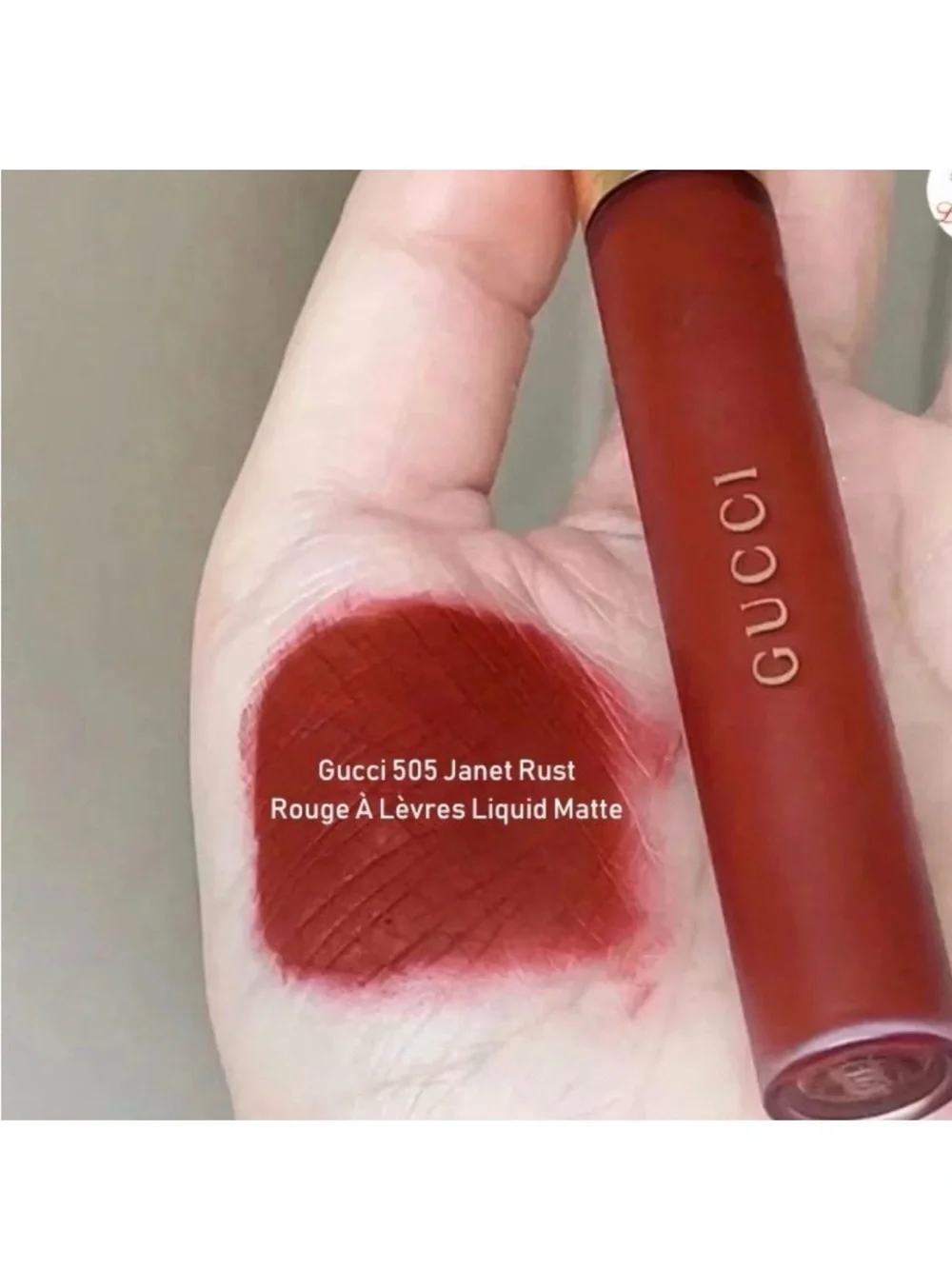 Gucci Women NEW Janet Rust 505 Rouge À Lèvres Liquid Matte Lip Colour